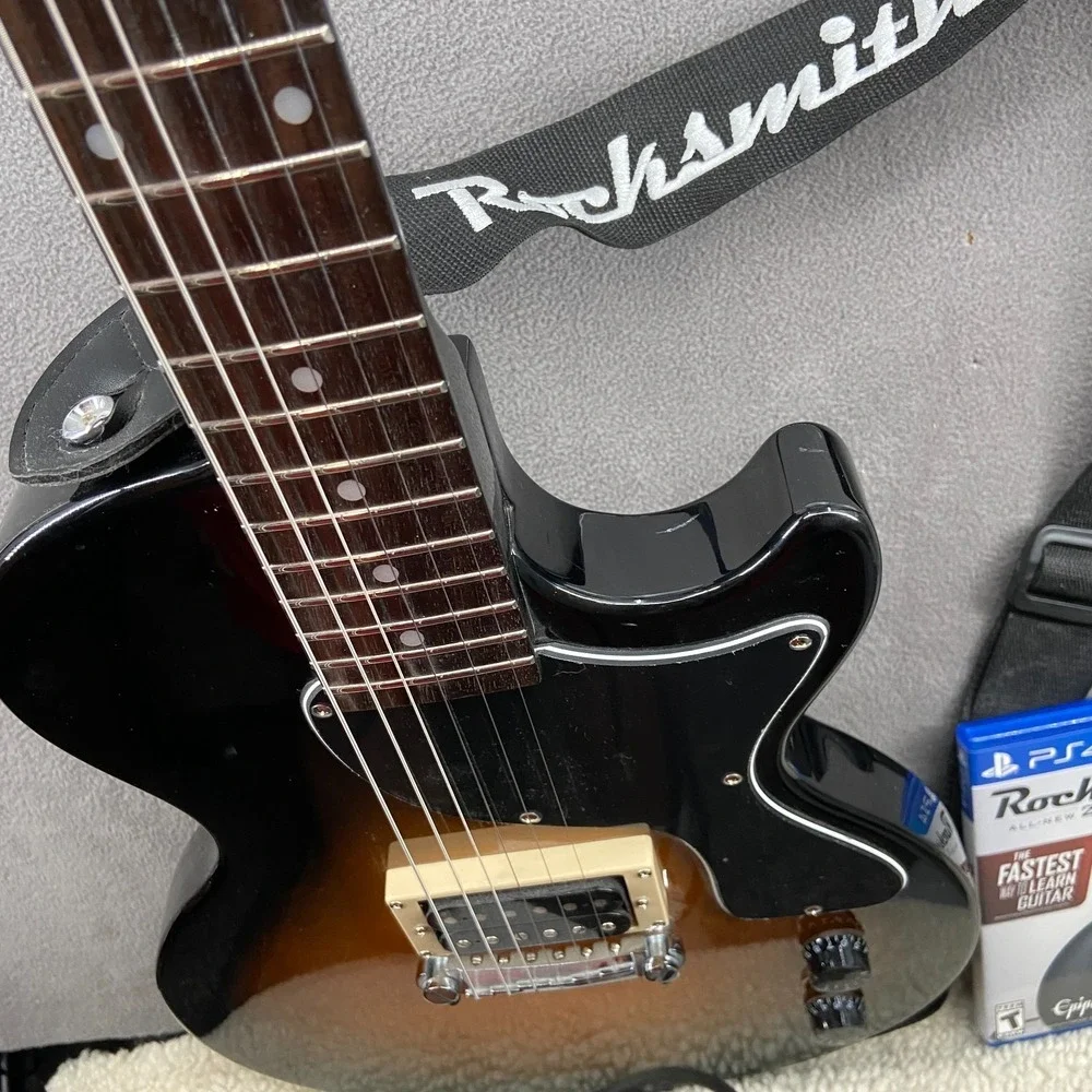 Epiphone Les Paul Junior Electric Guitar Sunburst Finish w/ Rocksmith Game Disc